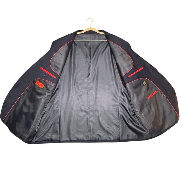 NWT Bocaccio Uomo Paris Blue Check Stretch Blazer Sport Coat R56/W50 MSRP $259 - Picture 5 of 16